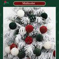 thumbnail image 5 of 12 piezas de 6 cm de bolas de Navidad de color rojo vino para decoración de árbol de Navidad, colgante de esferas de Navidad para Año Nuevo, bolas de terciopelo 2025, 5 of 5