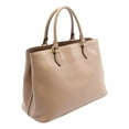 thumbnail image 2 of Prada Embossed Logo Soft Leather Handbag Shopper Tote Cammeo Beige NEW, 2 of 6
