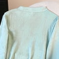 thumbnail image 4 of Xuyuer Embroidered Button-Down Shirt - Women's Long Sleeve Round Neck Casual Top for Garden Party Attire, Spring Brunch Events & Feminine Office-to-Evening Elegance, 4 of 6