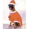 Red and White Santa Claus Dog Christmas Costume with Hat