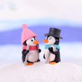 thumbnail image 4 of Maomia 8 Piezas Lindas Figuras De Pingüino Mini Figuras De Pingüino Colección Juego Pingüino Pastel Decoración Hadas Jardín Fiesta Decoración, 4 of 5