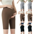 thumbnail image 4 of Tejiojio Maternity/Labor/Nursing Clothing Women Maternity Casual Comfortable Pockets Loose Contrast Color Pregnant Shorts, 4 of 5