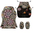 thumbnail image 2 of SCRAWLGOD Boho Mandala Flower Print Stretch Gaming Chair Cover with Armrest Covers Washable Anti Slip Computer Chair Slipcover for Office, 2 of 9