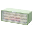 thumbnail image 3 of Pull Out Ice  Bin, Dustproof Food Grade Large Capacity Plastic Ice  Tray Easy Demoulding 3 Layer Flexible With Ice Shovel For Baby Food For Yogurt 3 Layer Pull Out Ice Box Ice, 3 of 8