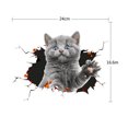 thumbnail image 2 of 7 piezas de pegatinas de gato 3D, pegatinas de pared de gato, pegatinas de pared de gato lindo, pegatinas para ventana de coche, inodoro JM, 2 of 5