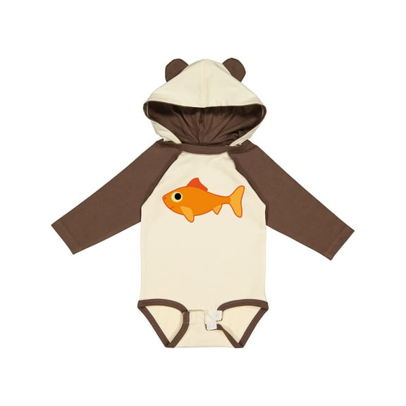 Inktastic Pet Goldfish Boys or Girls Long Sleeve Baby Bodysuit