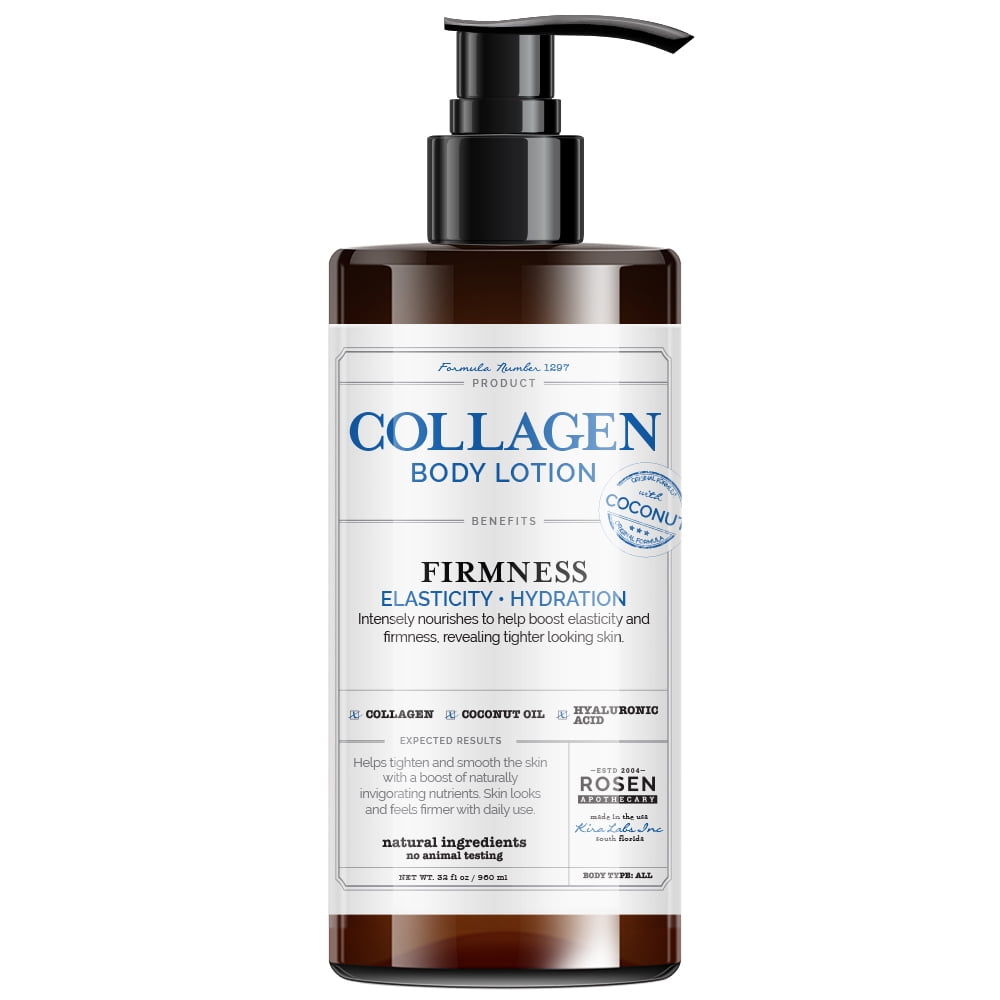 Rosen Apothecary Firming Collagen Body Lotion with Natural Coconut Oil