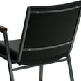 thumbnail image 4 of BizChair 4 Pack Heavy Duty Black Vinyl Stack Chair with Arms, 4 of 14