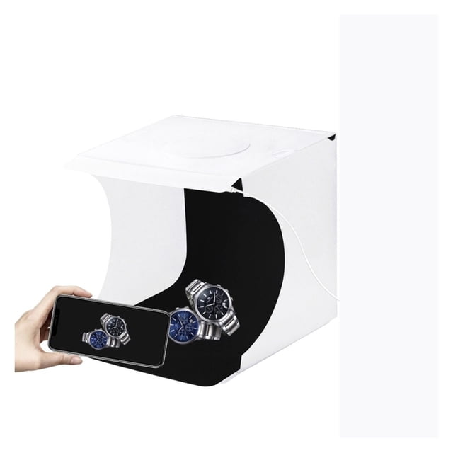 20cm Mini Photo LED Light Studio Box Photo Tent White Light Studio Shooting Lightbox 6 Color Backdrops Photo Tent Box Kits ,Easy to Use