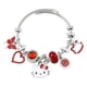 thumbnail image 1 of Pulsera de acero inoxidable con forma de Hello Kitty de Panjia transfronteriza, anillo abierto con forma de mano, cuentas de gran agujero para gatito, pulsera DIY de gran venta al por mayor, 1 of 5