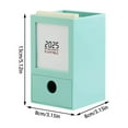 thumbnail image 2 of kcavykas Desktop Storage Box With Calendar With Drawers With Pen Support Multi-Function Household Office Supplies Plastic Storage Box, 2 of 5