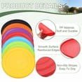 thumbnail image 3 of Uxcell Soft Flying Disc, Sports Flying Discs All Ages Outdoor Flying Disc Training Playing Lightweight Durable 6 Pcs & 7" & Green-Fitting For(Beach/Backyard/Lawn/Park Camping Game), 3 of 6