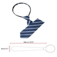 thumbnail image 2 of CHOK Cravate pour Hommes à Fermeture Éclair, Ajustable, pour le Cou, pour Tenue Décontractée et Formelle, Bleu Marine -5, 2 of 4