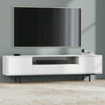 thumbnail image 6 of Comfort Pointe Avichi White Laminate 3 Door TV Console, 6 of 14