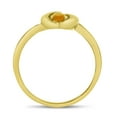 thumbnail image 5 of 10k Yellow Gold Round Citrine Heart Ring, 5 of 6