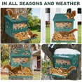 thumbnail image 4 of Squirrel Feeder for Outside Tree, Metal Squirrel Feeder with 3 Windows, Funny Squirrel Picnic Table Feeder for Chipmunks, Weatherproof Squirrel House Box for Outdoors$$Garden & Patio, 4 of 6