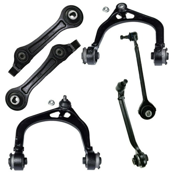 6 Pc Passenger Driver Upper & Lower Control Arm with Ball Joints RWD Models ONLY Fits select: 2005-2006 CHRYSLER 300C, 2006-2010 DODGE CHARGER