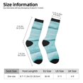 thumbnail image 2 of Vsdgher Teal Turquoise Wood Crew Socks for Men & Women, Breathable Casual Athletic Ankle Socks, 2 of 6