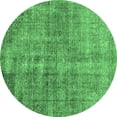 thumbnail image 1 of Ahgly Company Indoor Round Persian Emerald Green Traditional Area Rugs, 6' Round, 1 of 4
