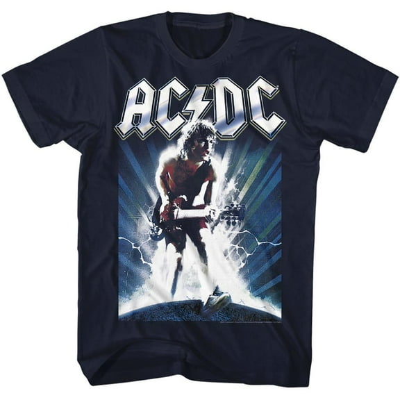 AC/DC Navy Adult T-Shirt