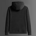 thumbnail image 3 of Men's Winter Solid Color Thickened Fleece Double-sided Rocking Hooded Padded Sweater Jacket, 3 of 8