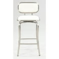 thumbnail image 3 of Chintaly Modern Swivel Counter Stool, White, 3 of 3