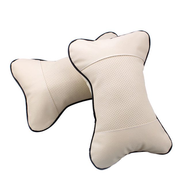 Reposacabezas de coche de doble propósito para el hogar, almohada para el cuello con forma de hueso, almohada de masaje transpirable para el asiento del coche