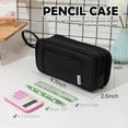 thumbnail image 2 of Estuche para lápices NOL Natural Organic Lifestyle de gran capacidad, color negro, 2 of 8