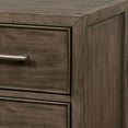thumbnail image 2 of 2 Drawer Wooden Nightstand with Metal Bar Pulls and USB Port Brown - Saltoro Sherpi, 2 of 5