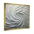 thumbnail image 4 of Designart "Majestic Motion In White" Abstract Spirals Picture Framed Canvas Art Print, 4 of 5