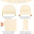 thumbnail image 7 of Coolmade 7.2ft Wedding Arch Cover Spandex Fitted Wedding Stand Cover for Ceremony Decoration Beige, 7 of 7