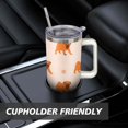 thumbnail image 7 of Double-Walled Dog Lover Coffee Tumbler 40oz - Durable Stainless Steel Mug with Handle & Straw - Cute Gift for Women, 7 of 7