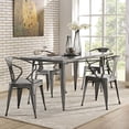 thumbnail image 4 of Modway Alacrity Rectangle Metal Dining Table in Gunmetal, 4 of 4
