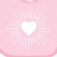thumbnail image 4 of Inktastic Heart Valentine Day Girls Girls Baby Bib, 4 of 4
