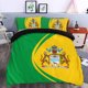 thumbnail image 1 of Bandera de Guyana Escudo de Armas Juego de Cama Círculo Rlt8, 1 of 5