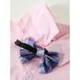 thumbnail image 3 of CARETOO Toddler Boy Clothes Suit Wedding Outfits Dress Shirt Pants Vest Corsage Bowtie 5Pcs Set, 3 of 22