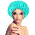 thumbnail image 2 of MesaSe Satin Bonnet Sleeping Cap Double Layer Elasticated Trim Soft Night Hat for Woman, 2 of 2