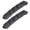 Style A, variant on Tibvox 1 Pair Professional Brake Blocks Shoes Mountain Bike Brake Pads with Hex Nut Set V-shaped Braking Holder Shoes Block