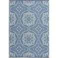 thumbnail image 2 of Mainstays 5'x7' Blue Medallion Plastic Outdoor Rug, 2 of 8