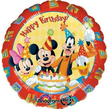 Mickey & Friends Happy Birthday Foil 18" Balloon, 1ct