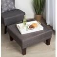 thumbnail image 5 of Kate and Laurel Lipton Decorative Tray with Polished Metal Handles, White and Gold, 5 of 5