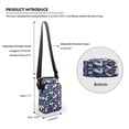 thumbnail image 4 of HELLHERO Crossbody Bag 2 Zippers Polyester Adult 4.33x1.97x7.09 for Outdoor Holiday Travel, Rabbit, 4 of 5