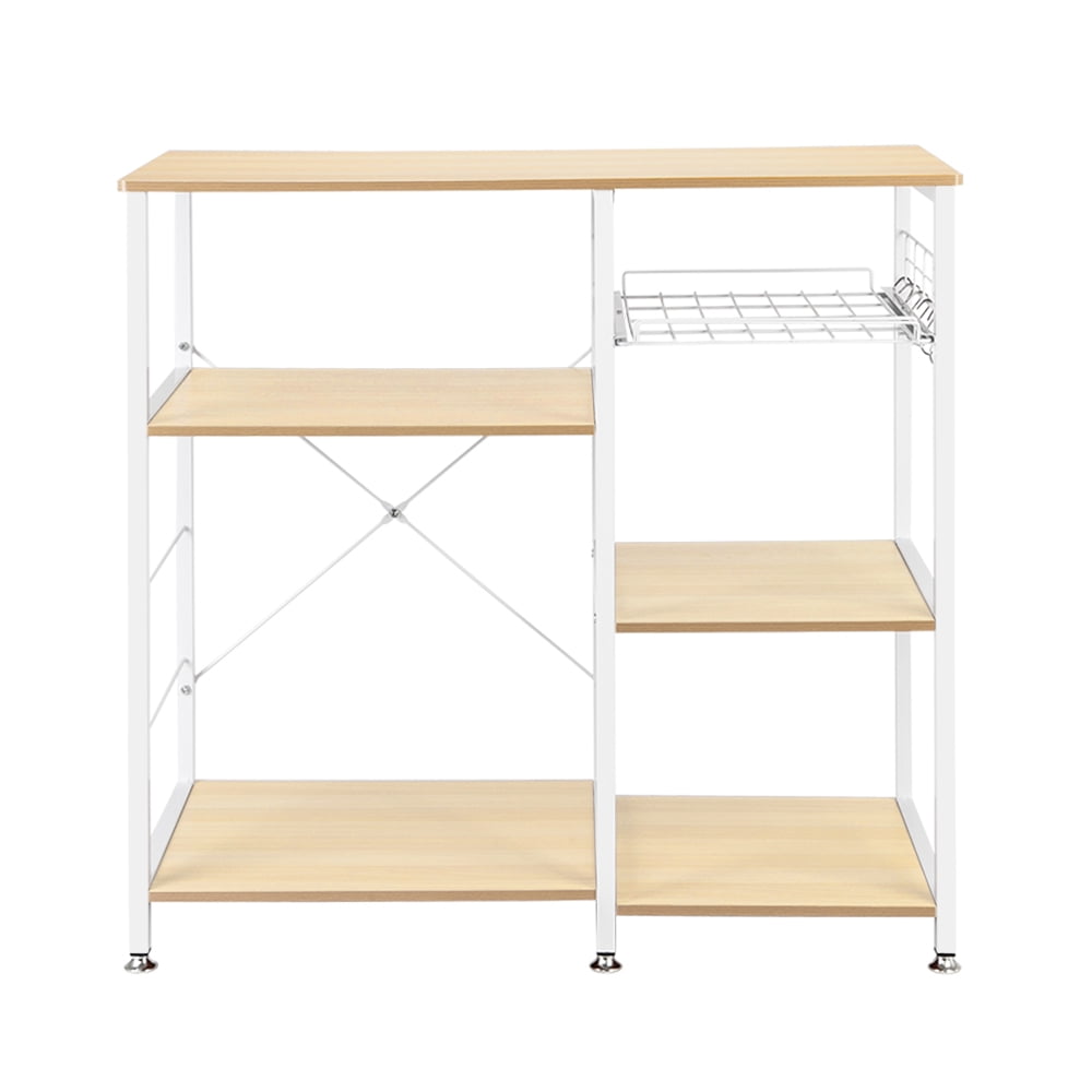 Details about   3-Tier Kitchen Shelves Rack-Microwave Oven Stand Storage Cart Workstation Shelf. 