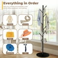 thumbnail image 5 of LIZEVINC Coat Rack, Adjustable Size coat Tree with 7 Hooks, Freestanding Tree Stand, Easy Assembly for Entryway, Bedroom, Hallway, or Office, Space-Saving Design for Coats, Hats & Bags, 5 of 11