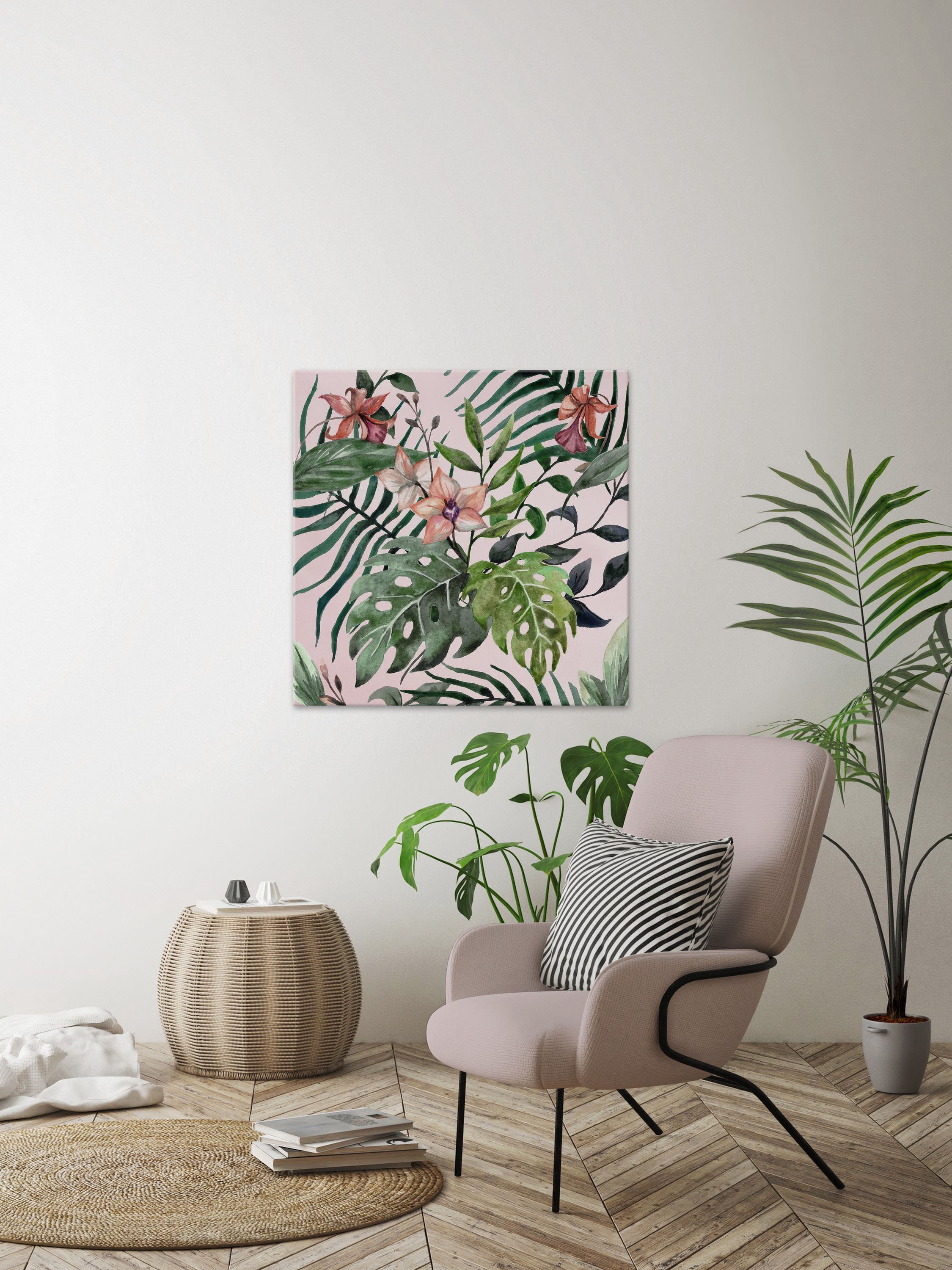 Wild Foliage Painting Print on Wrapped Canvas