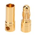 thumbnail image 2 of Banana Motor Connector, 2pcs Rustproof Gold Plated Durable 3.5mm Male Female Banana Plugs  For Remote Control Battery, 2 of 8