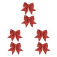 thumbnail image 3 of Toystoory De adornos navideños con lazo grande, , decoración de lentejuelas brillantes, suministros de vacaciones, puerta de armario al aire Type1 NO1, 3 of 6