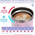 thumbnail image 3 of Insulated Tumblers, Combler 20 oz Tumbler, Double Insulated Travel Coffee Mug, Upgraded 18/10 Stainless Steel Vacuum Insulated Tumbler with Lid, Unique Gift Idea, Pink Butterfly, 3 of 6