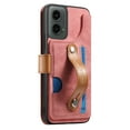 thumbnail image 3 of Decase Fashion Anti-Scratch Case for Motorola Moto G 5G (2024) Shockproof Wallet Cover with RFID Blocking Wrist Strap Flip Credit Card Holder Slot, Folio PU Leather+TPU Bumper Back Cover,Pink, 3 of 6