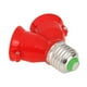 thumbnail image 4 of Lámpara 20 piezas E27 a 2E27 PortaAdaptador convertidor Base de bombilla (rosa), 4 of 6